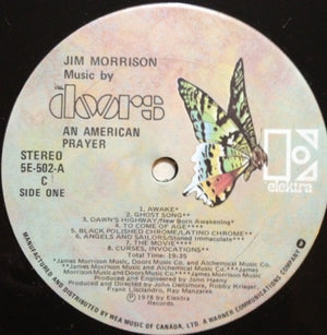 Jim Morrison Music By Doors, The - An American Prayer - 1978
