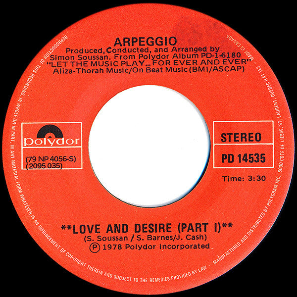 Arpeggio (2) - Love And Desire (Part I) / Love And Desire (Part II)