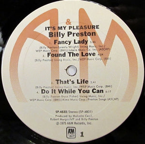 Billy Preston - It's My Pleasure - 1975