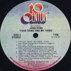 John Byrd - Your Thing And My Thing -