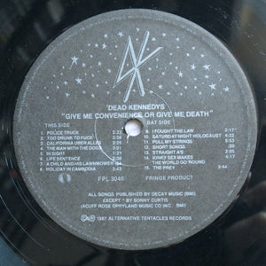 Dead Kennedys - Give Me Convenience Or Give Me Death Vinyl Record