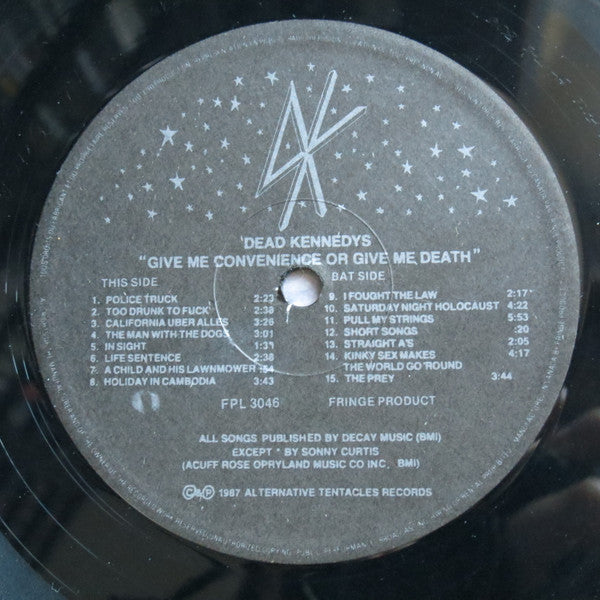 Dead Kennedys - Give Me Convenience Or Give Me Death Vinyl Record