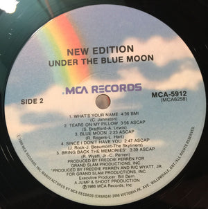New Edition - Under The Blue Moon Vinyl Record