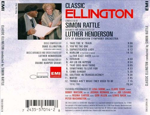 Duke Ellington - Sir Simon Rattle, Luther Henderson, City Of Birmingham Symphony Orchestra - Classic Ellington (CD) - 2000