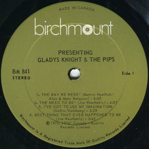 Gladys Knight And The Pips - Presenting Gladys Knight & The Pips - 1974