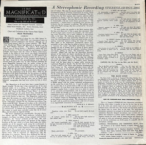 Orchester Der Wiener Staatsoper - J.S. Bach: Magnificat In D -