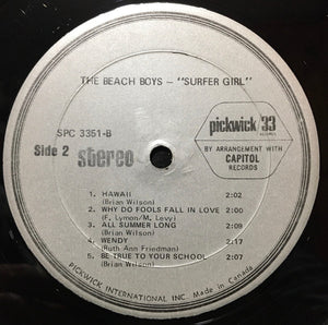 Beach Boys, The - Surfer Girl - 1973