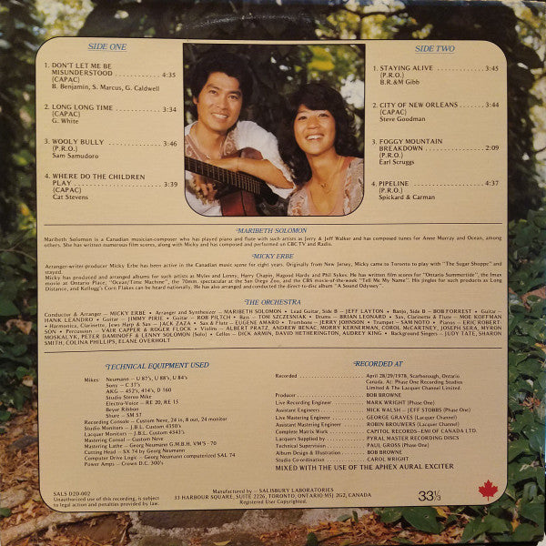 Patrick O'Sullivan & Lina Jeong - Don't Let Us Be Misunderstood - 1978