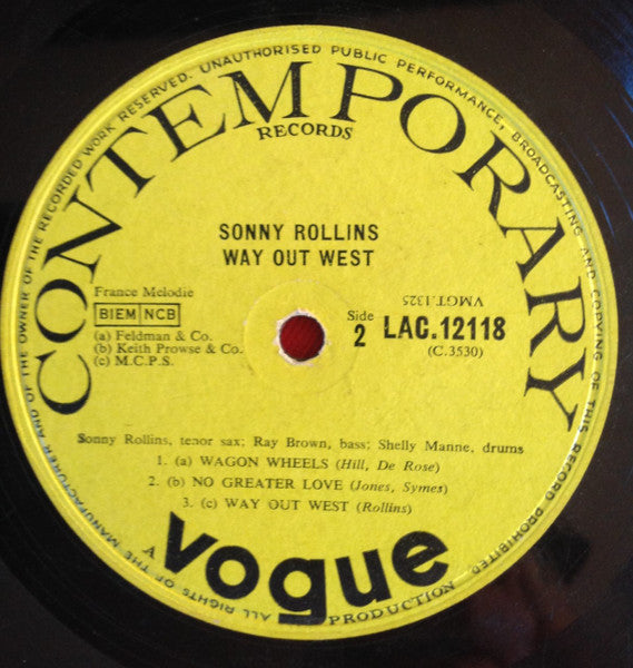 Sonny Rollins - Way Out West - 1958