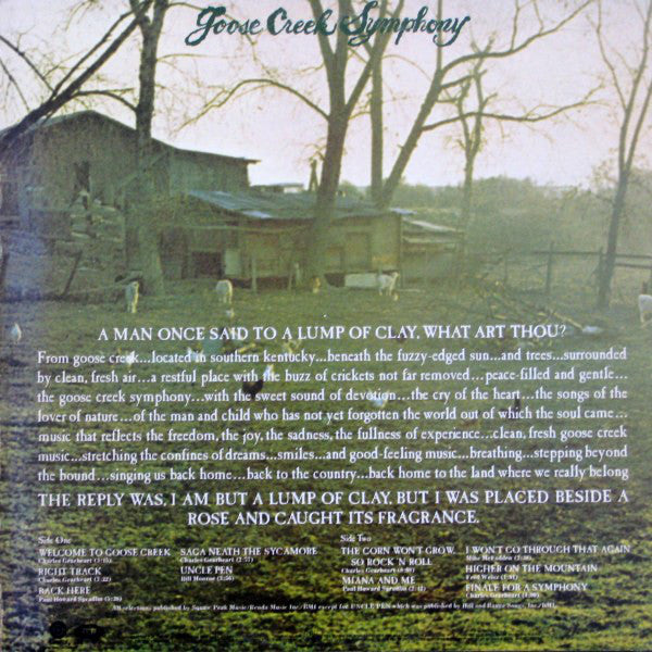 Goose Creek Symphony - Welcome To Goose Creek