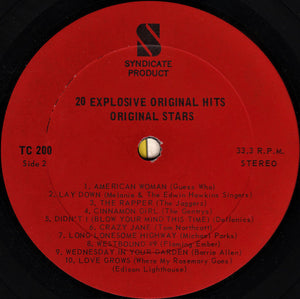 Various - 20 Explosive Hits By 20 Original Stars