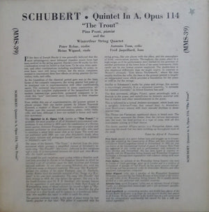 Franz Schubert - Quintet In A Opus 114 "The Trout"