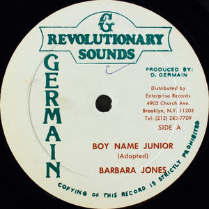 Barbara Jones - Boy Name Junior / Mr. Sea