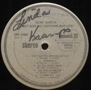 Dean Martin - I Can't Give You Anything But Love - 1972