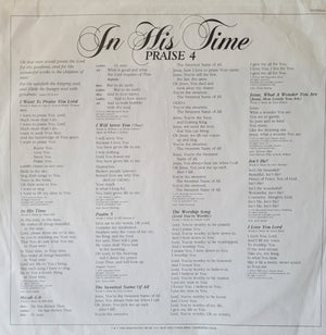 Maranatha Singers, The - In His Time: Praise 4 - 1980