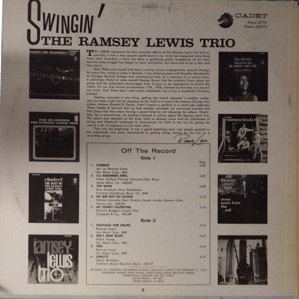 The Ramsey Lewis Trio - Swingin'