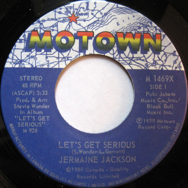 Jermaine Jackson - Let's Get Serious / Je Vous Aime Beaucoup (I Love You)