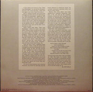 Jim Croce - Photographs & Memories: His Greatest Hits - 1974