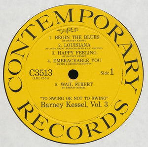 Barney Kessel - Vol. 3, To Swing Or Not To Swing - 1956