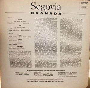 Andrés Segovia - Granada