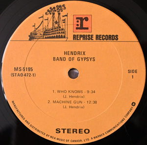 Jimi Hendrix - Band Of Gypsys - 1974