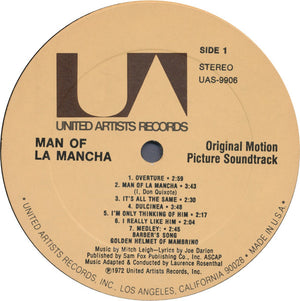 Mitch Leigh, Joe Darion / Peter O'Toole (2), Sophia Loren And James Coco - Man Of La Mancha (Original Motion Picture Soundtrack) - 1972