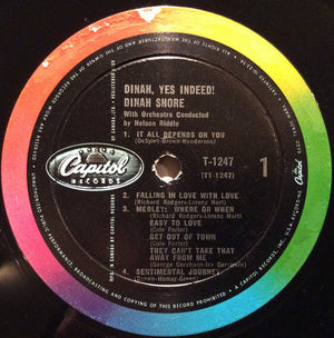 Dinah Shore - Dinah, Yes Indeed! - 1959