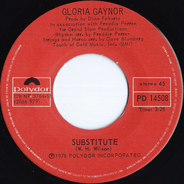 Gloria Gaynor - I Will Survive / Substitute