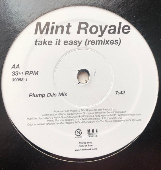 Mint Royale - Take It Easy (Remixes)