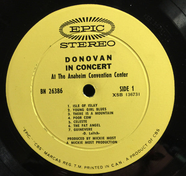 Donovan - Donovan In Concert