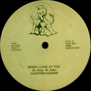 Clifford Harris (2) - Tell Me Why / When I Look At You