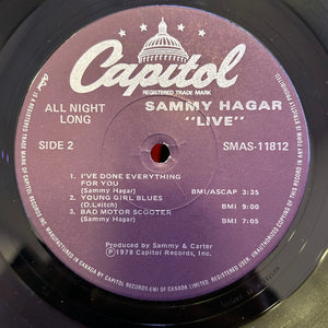 Sammy Hagar - All Night Long - 1978