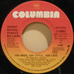 Johnny Mathis / Deniece Williams - Too Much, Too Little, Too Late - 1978