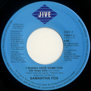 Samantha Fox - I Wanna Have Some Fun