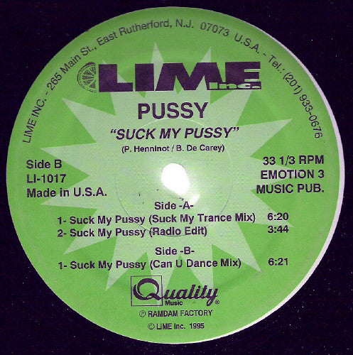 Pussy - Suck My Pussy