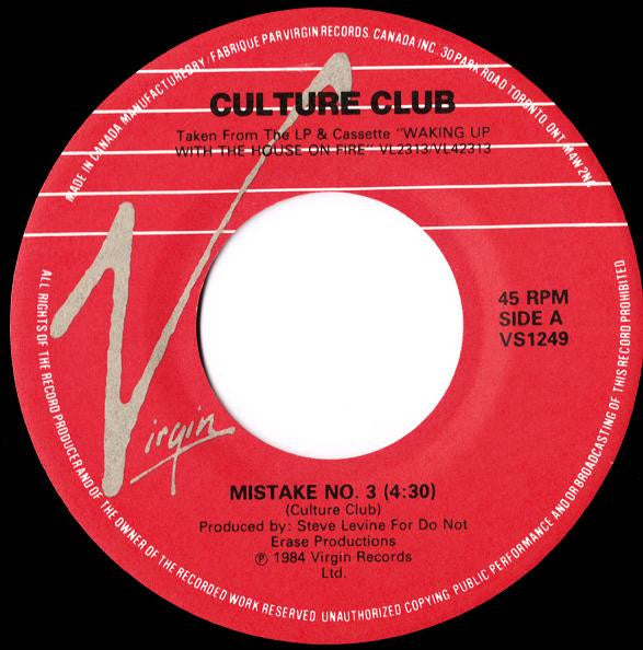 Culture Club - Mistake No. 3