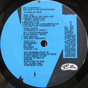 Ian Dury And The Blockheads - Do It Yourself - 1979
