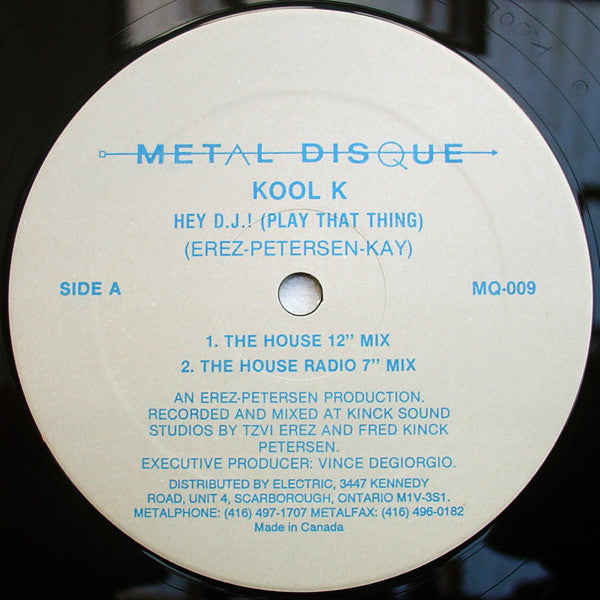 Kool K (3) - Hey D.J.! (Play That Thing)
