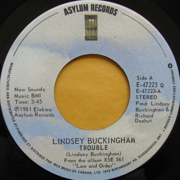 Lindsey Buckingham - Trouble - 1981