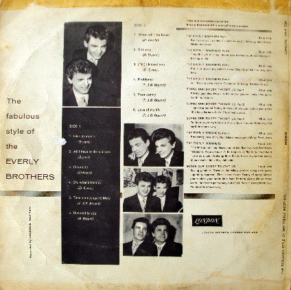 Everly Brothers - The Fabulous Style Of The Everly Brothers