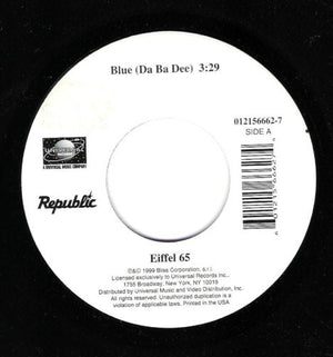 Eiffel 65 - Blue (Da Ba Dee) - 1999