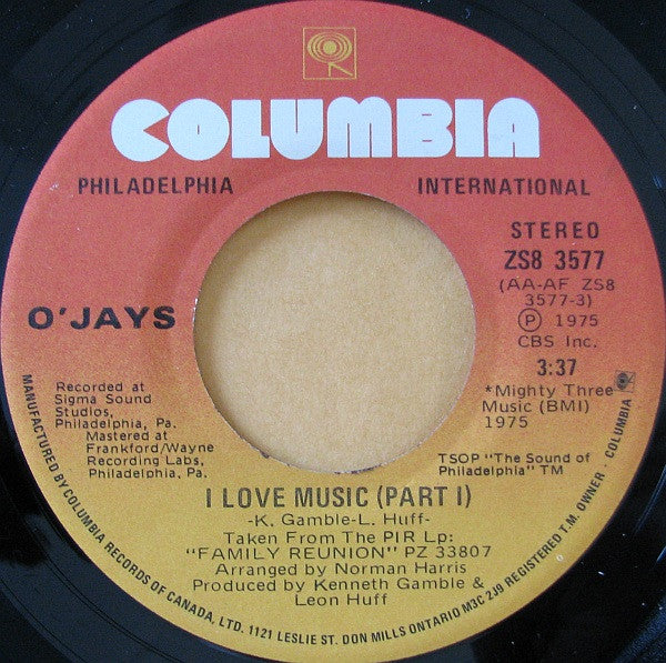 The O'Jays - I Love Music