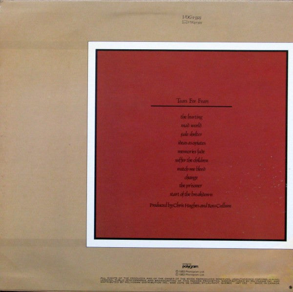 Tears For Fears - The Hurting - 1983