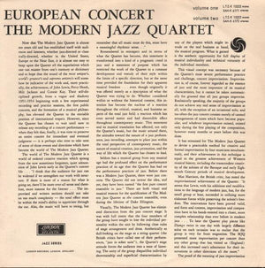 The Modern Jazz Quartet - European Concert: Volume One - Quarantunes