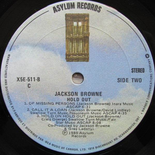 Jackson Browne - Hold Out