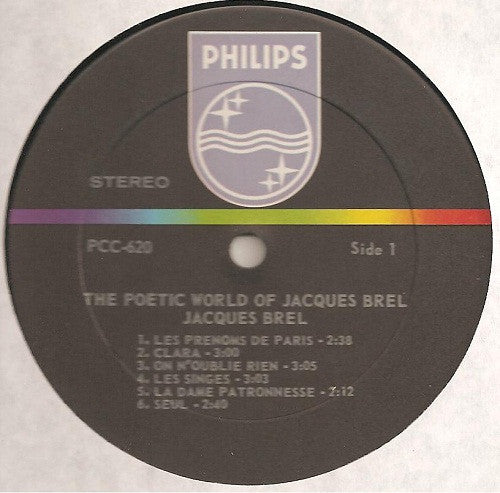 Jacques Brel - The Poetic World Of Jacques Brel