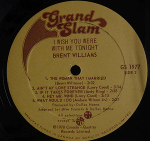 Brent Williams (8) - I Wish You Were With Me Tonight