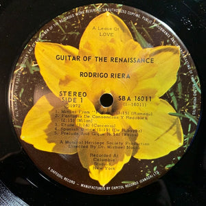 Rodrigo Riera - Guitar Of The Renaissance - 1972