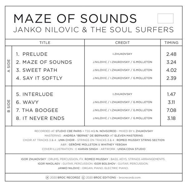Janko Nilovic & Soul Surfers (2), The - Maze Of Sounds - 2020