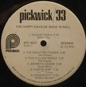 Various - The Happy Days Of Rock 'N Roll - 1975